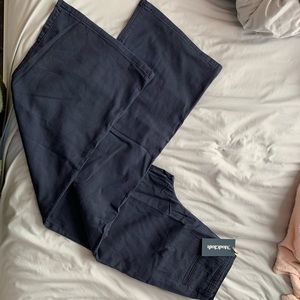 Modcloth Navy Blue Bell Bottom Pants - M